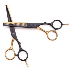 Hair cut flat bangs tooth scissors